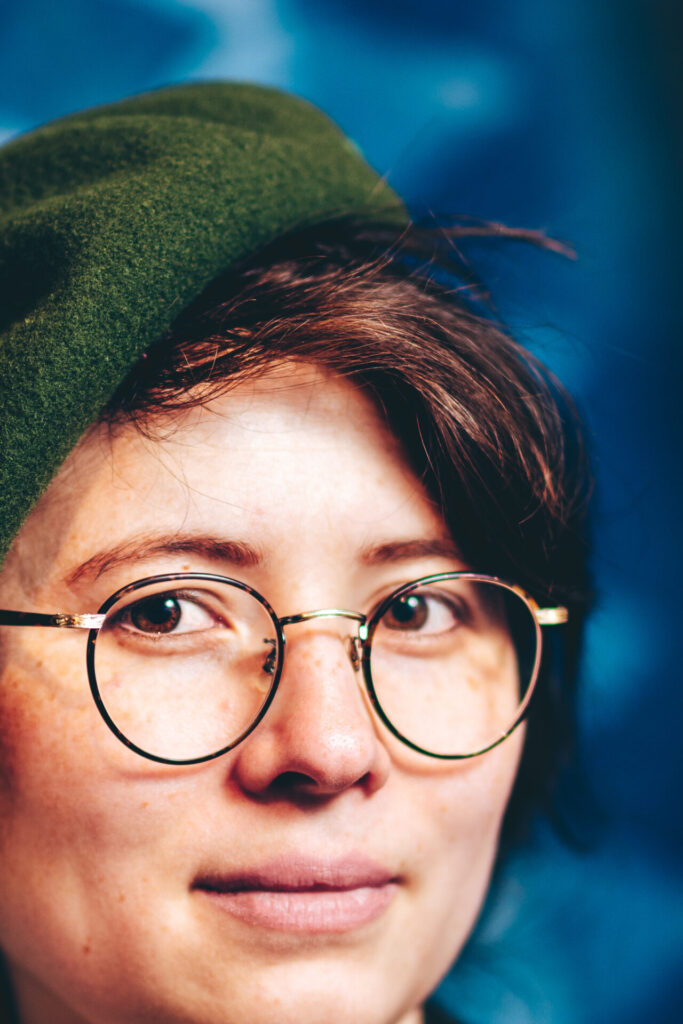 German female closeup portrait